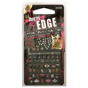  Fingrs Edge Decals, Royal Punk Nail Art, 4 ct. Health 