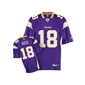   Rice #18 Minnesota Vikings Jersey Size 2xl (Purple)