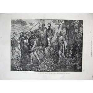  1882 Windsor Tapestry Men Kent Marching Army Harold