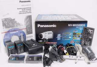 3CCD MiniDV Camcorder PANASONIC NV MX500 TOP + Zubehörpaket 