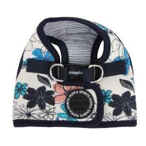  Puppia Authentic Soft Spice Vest Harness B, Navy, Small 