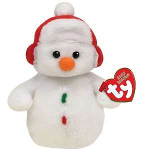  TY Holiday Baby   COTTONBALL the Snowman (4.5 inch) Toys & Games