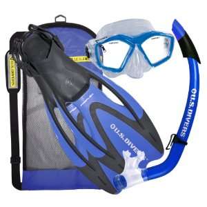   Adult Icon Mask/Seabreeze Snorkel/Proflex Open Heel Fins/ Gearbag