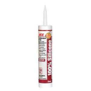  Silicone Sealant, Clear, 50 Year 100%, Ace