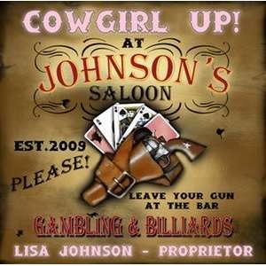  Personalized Cowgirl Saloon Beer Stein