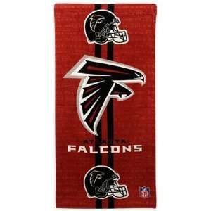 Atlanta Falcons Red Team Stripe Beach Towel  Sports 