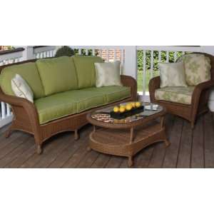  NorthCape Montclair 3 Piece Wicker Sofa Set Patio, Lawn & Garden