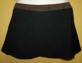 GOTTEX PROFILE TRENDY BLACK & BROWN BATHING SUIT SKIRT COVER UP  