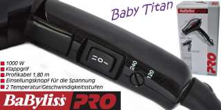 BaByliss®PRO Reise Haartrackner Baby Titan BAB5053E