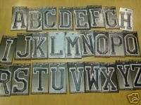 EMBROIDERED BLACK IRON ON CRAFT BLOCK LETTERS LARGE 3  