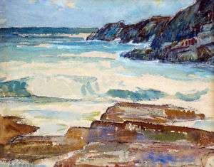 Samuel A. Weiss Polish American Seascape W/C Painting  