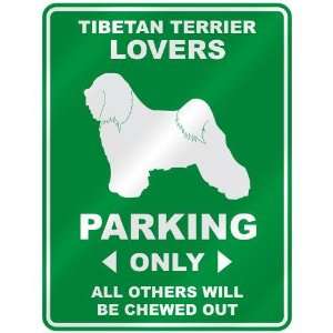   TIBETAN TERRIER LOVERS PARKING ONLY  PARKING SIGN DOG 