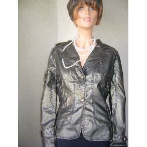  Bronze faux leather jacket 