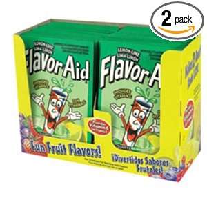 Flavor Aid Drink Mix, Lemon Lime, 48 Count (Pack of 2)  