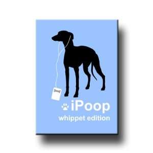  Whippet iPoop Fridge Magnet 