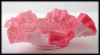   Blow Hobnail Bonbonb Dish, 3926 PB American Art Glass Cranberry  
