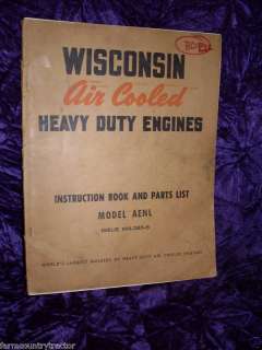 Wisconsin Model AENL Engines Parts Manual  