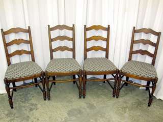   Ladder Back Dining Room Chairs Great Cond Milwaukee Chair Co WI  