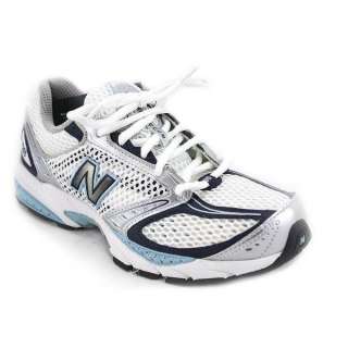 New Balance White & Light Blue Mesh Running Shoes for Women  