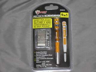 in 1 Precision Screwdriver Set Pen Style Tools NEW 856434007166 