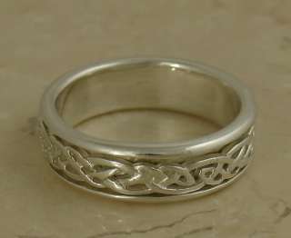 Irish Spinner/ Worry Sterling Silver Ring 925 Mens Ring Irish~Celtic 