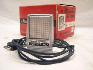 VINTAGE TURNER CERAMIC MICROPHONE MODEL 707 W ORIG BOX  