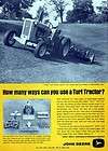 1974 John Deere 401 B Turf Tractor Original Ad  