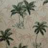 Hawaiian Print Fabric 100% Cotton 1/2 yard 44 wide COCONUT TREES blue 
