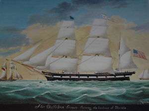 Vintage Rare Print Ship St. Mary in Mobile 29 X24  