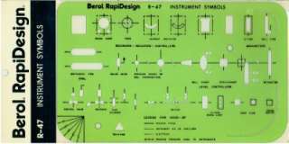 Berol Rapidesign Template   Laboratory Instruments R 47  