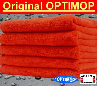 OPTIMOP Mikrofaser Friseur   Gastro Handtuch rot  