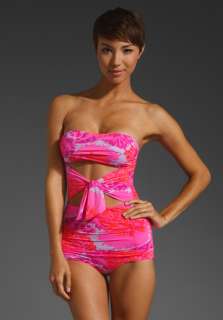 NANETTE LEPORE Palm Beach Tropical Seductress RUNWAY One Piece in Hot 
