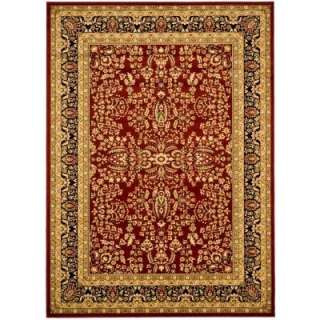   Red/Black 6 Ft. X 9 Ft. Area Rug LNH214A 6 