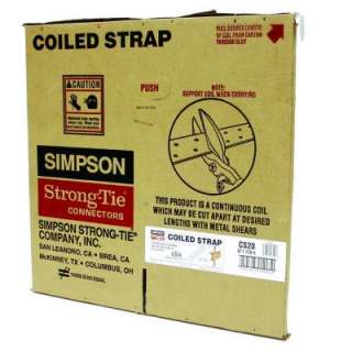 Simpson Strong Tie 250 ft. 20 Gauge Coiled Strap CS20 at The Home 
