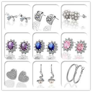   Charming Swarovski Crystal Stud&Dangle Noble Elegance Earrings  