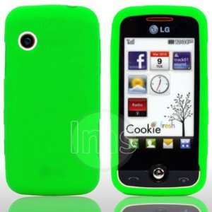 Grün Silikon Hülle Case Cover Tasche für LG Cookie Fresh GS290