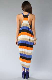 Cheap Monday The Melinda Dress in Blue and Orange Stripe  Karmaloop 