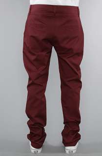 Mister The Chino Pants in Maroon  Karmaloop   Global Concrete 