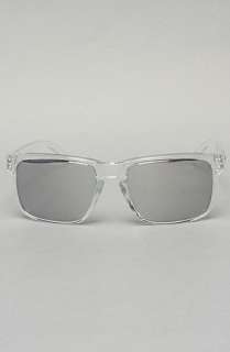 OAKLEY The Holbrook Sunglasses in Polished Clear Chrome Iridium 