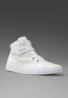 DIESEL Groovy High Top Sneaker in White  
