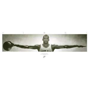 Michael Jordan Poster Wings   Langbahnposter (182,5cm x 58,5cm 
