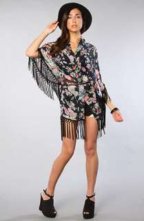 Reverse The Floral Fringe Shawl  Karmaloop   Global Concrete 