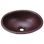 Belle Foret Large Copper Oval Lavatory Oil Rubbed Bronze