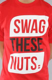 Beasted The Swag These Nuts Icon Tee in Red  Karmaloop   Global 