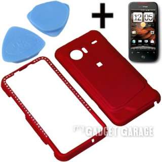 Rhinestones Rubberized Protective Snap On Hard Case Cover w/ Cover 
