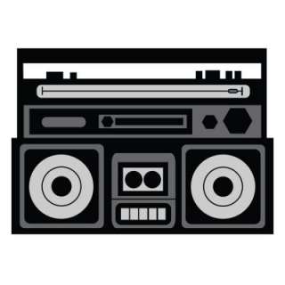 Trace Designs 24 In. x 36 In. Boombox Trace and Wall Paint Mural 2621 