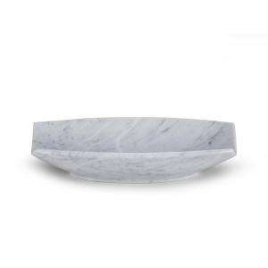 Xylem Above Counter Rectangular Stone Vessel Sink in Carrara White 