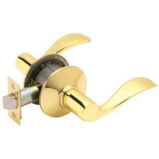 Schlage Accent Bright Brass Hall and Closet Lever F10 ACC 605 at The 