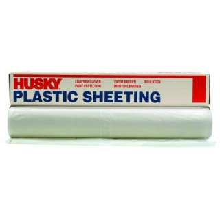 Husky 50 Ft. X 20 Ft. Plastic Sheeting CF0420 50C  