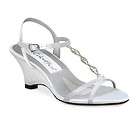 Formal Tango Too Dyeable White Satin Rhinestone Shoes  
